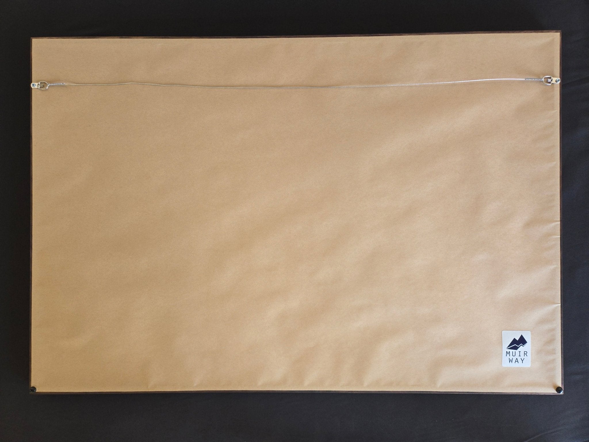 Walnut Frame for 3D Raised Relief Map - Muir Way -