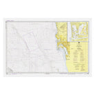 San Diego Bay Approaches Nautical Chart 1979 - Muir Way - Vintage Map