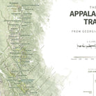Appalachian Trail Shaded Relief Map - Muir Way - Natural Atlas