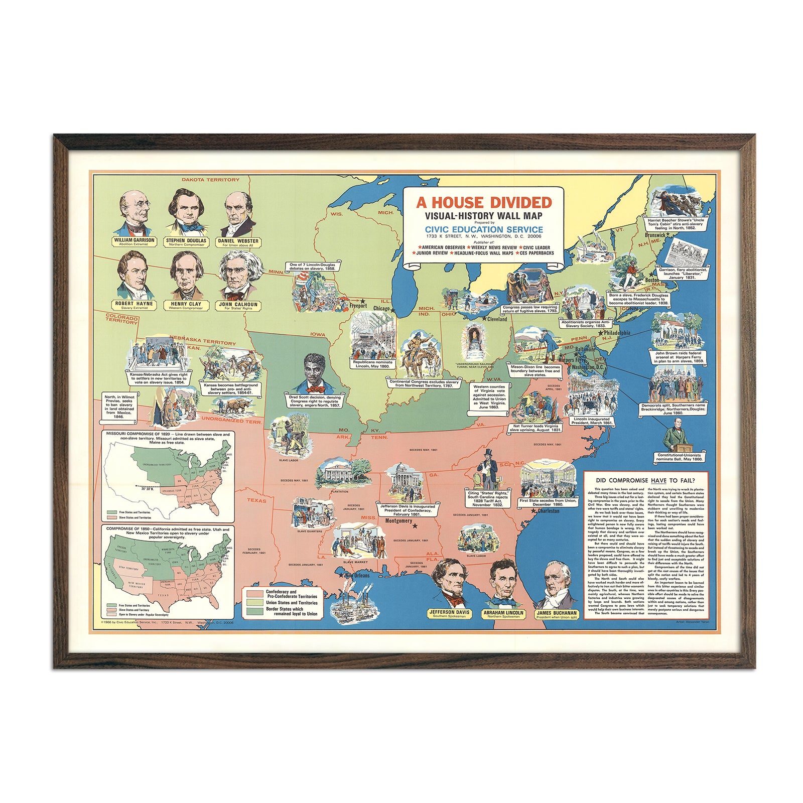 A House Divided - Muir Way - Vintage Map