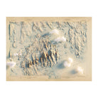 Acadia, Bar Harbor 1904 Shaded Relief Map - Muir Way - Vintage Relief