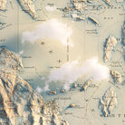 Acadia, Bar Harbor 1904 Shaded Relief Map - Muir Way - Vintage Relief