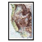 Aeronautical Chart - USA Southwest 1950 Shaded Relief Map - Muir Way - Vintage Relief