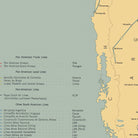 Air Lines in South America with Avianca Routes 1943 - Muir Way - Vintage Map