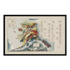 Alaska Geological 1957 Shaded Relief Map - Muir Way - Vintage Relief