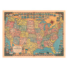 America the Wonderland - Muir Way - Vintage Map