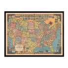 America the Wonderland - Muir Way - Vintage Map