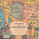 America the Wonderland - Muir Way - Vintage Map