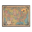 America the Wonderland - Muir Way - Vintage Map
