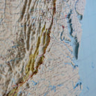Appalachian Trail 1981 3D Raised Relief Map - Muir Way - 3D