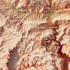 Arches National Park 1974 Shaded Relief Map - Muir Way - Vintage Relief