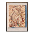 Arches National Park 1974 Shaded Relief Map - Muir Way - Vintage Relief