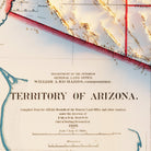 Arizona 1903 Shaded Relief Map - Muir Way - Vintage Relief