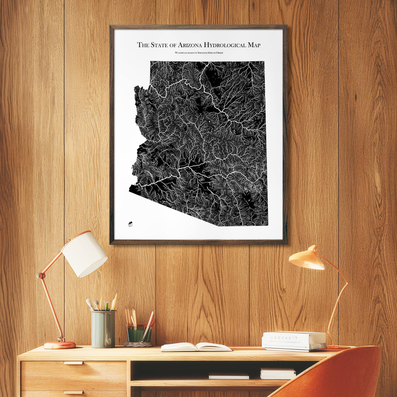 Arizona Hydrological Map - Muir Way - Hydrology