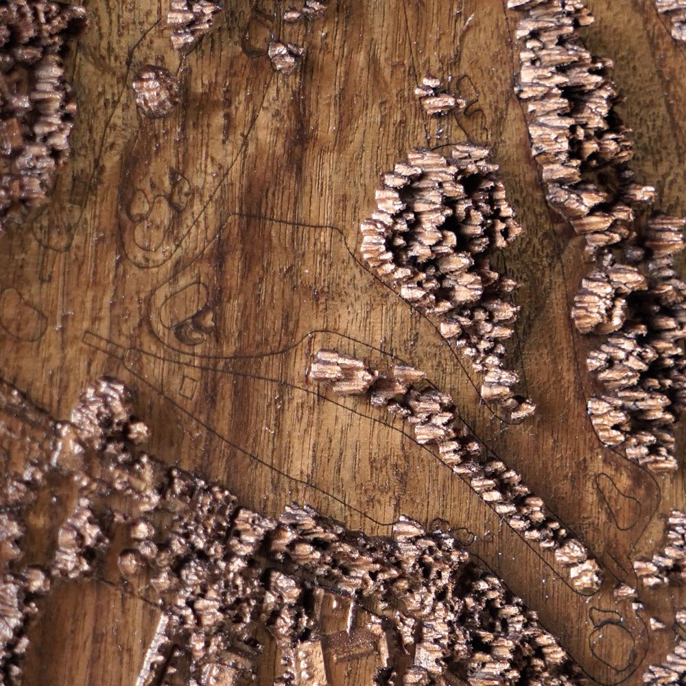 Augusta National, Georgia – 3D Wood - Carved Map - Muir Way - Custom