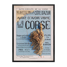 Auto - Circuits de la Corse 1922 Shaded Relief Map - Muir Way - Vintage Relief