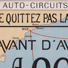 Auto - Circuits de la Corse 1922 Shaded Relief Map - Muir Way - Vintage Relief