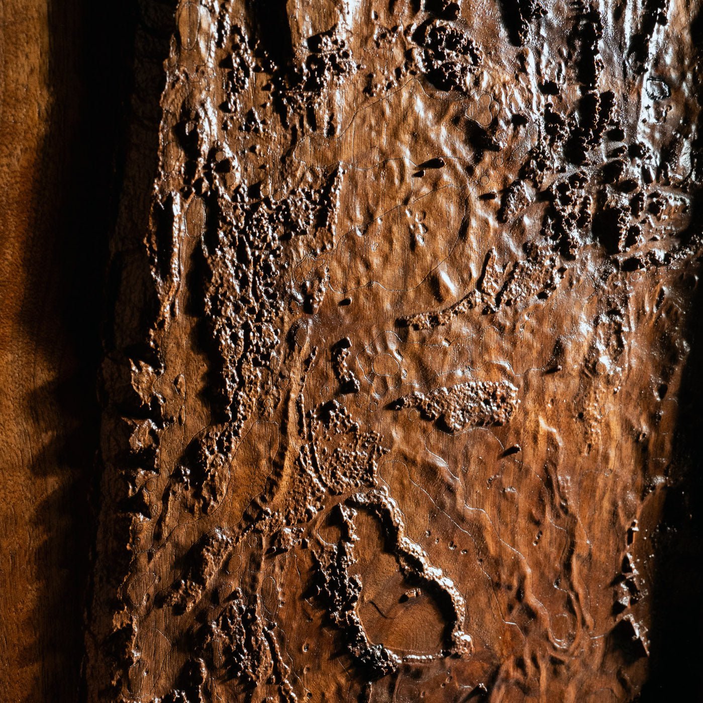 Bandon Dunes, Oregon – 3D Wood - Carved Map - Muir Way - Custom