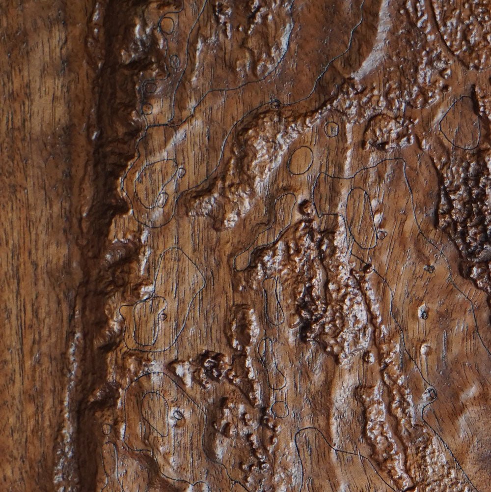 Bandon Dunes, Oregon – 3D Wood - Carved Map - Muir Way - Custom