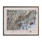 Bangor, Maine 1960 Shaded Relief Map - Muir Way - Vintage Relief