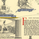 Battlefield of Gettysburg - Muir Way - Vintage Map