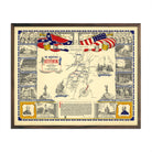 Battlefield of Gettysburg - Muir Way - Vintage Map