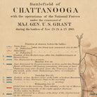 Battlefield of Chattanooga - Muir Way - Vintage Map