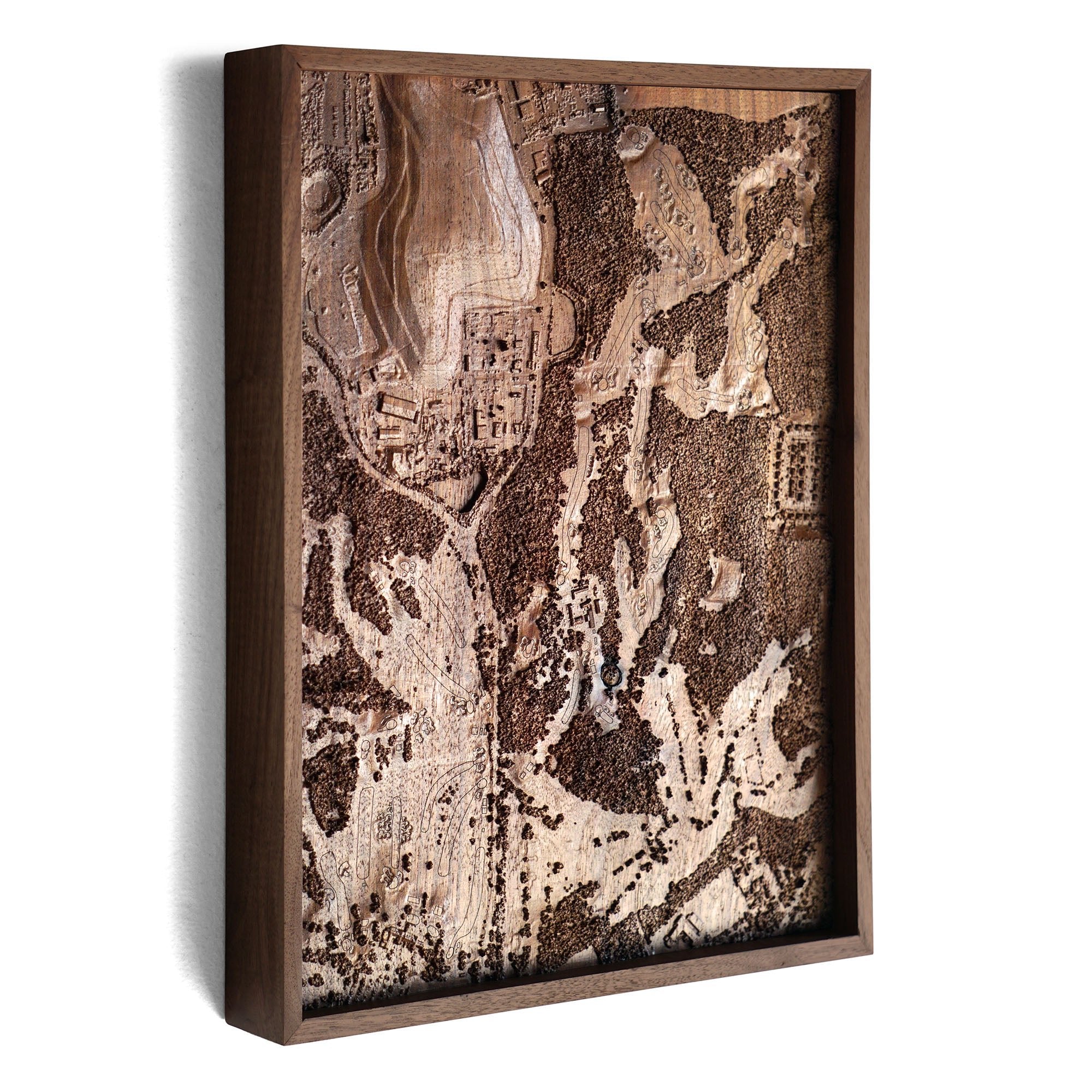 Bethpage Black, NY – 3D Wood - Carved Map - Muir Way - Custom