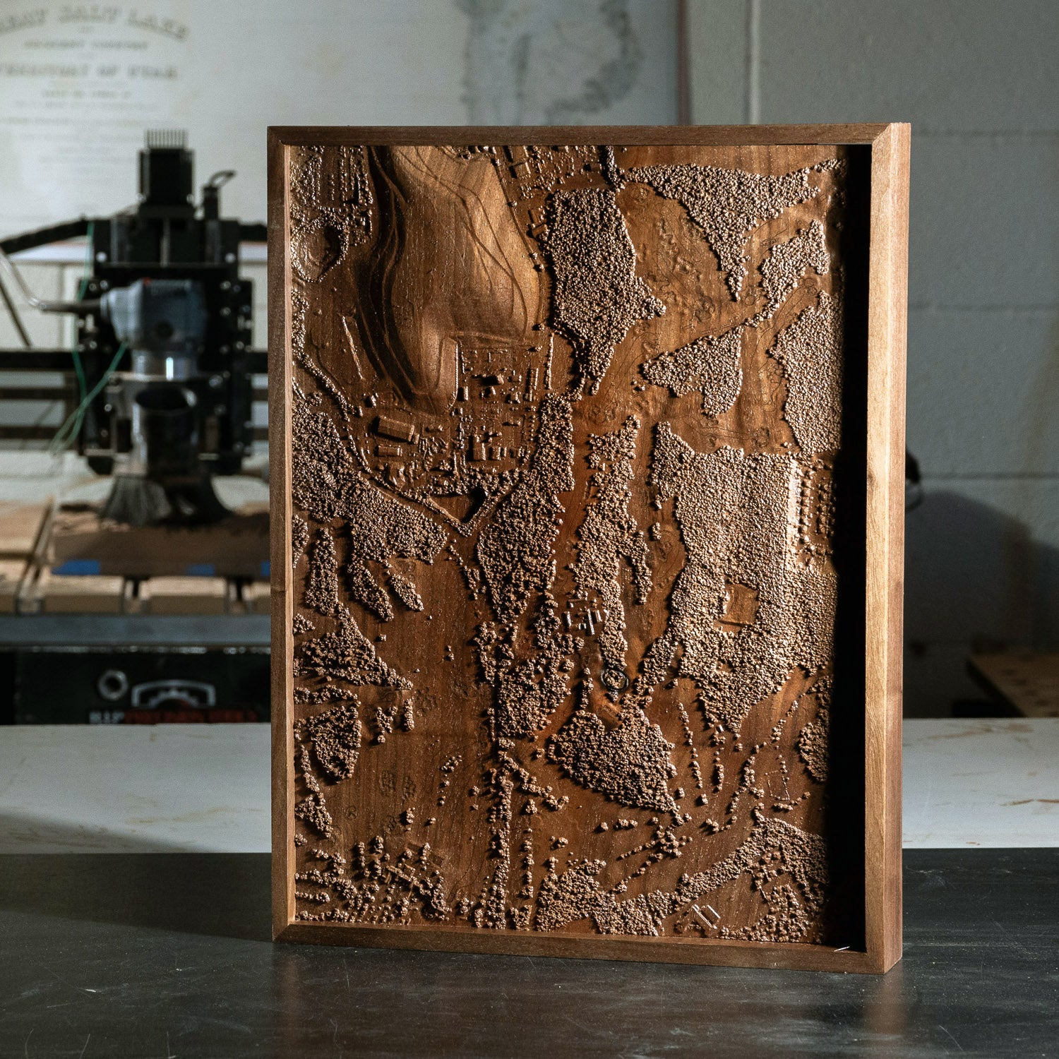 Bethpage Black, NY – 3D Wood - Carved Map - Muir Way - Custom