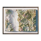 Big Sky, Montana 1989 Shaded Relief Map - Muir Way - Vintage Relief