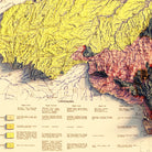 Brazil 1960 Shaded Relief Map - Muir Way - Vintage Relief