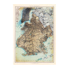 Brooklyn, NY 1895 Shaded Relief Map - Muir Way - Vintage Relief