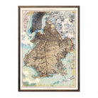 Brooklyn, NY 1895 Shaded Relief Map - Muir Way - Vintage Relief