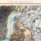 Brooklyn, NY 1895 Shaded Relief Map - Muir Way - Vintage Relief