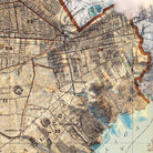Brooklyn, NY 1895 Shaded Relief Map - Muir Way - Vintage Relief