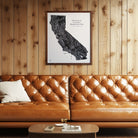 California Hydrological - 3D Raised Relief Map - Muir Way - 3D