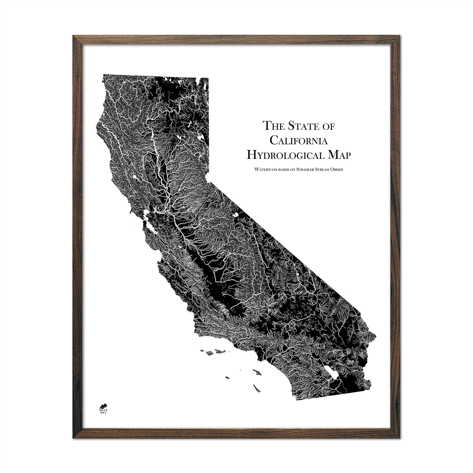 California Hydrological Map - Muir Way - Hydrology