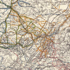 Campaigns in which Army of the Cumberland Took Part - Muir Way - Vintage Map
