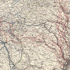 Campaigns in which Army of the Cumberland Took Part - Muir Way - Vintage Map