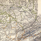Campaigns in which Army of the Cumberland Took Part - Muir Way - Vintage Map