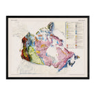 Canada 1956 Shaded Relief Map - Muir Way - Vintage Relief