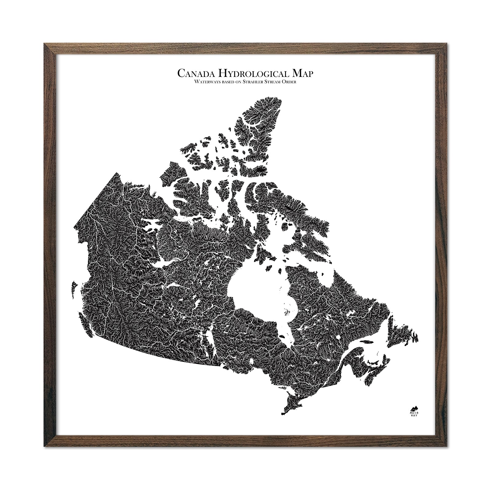 Hydrological Map of Canada - Muir Way - Hydrology
