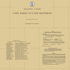Cape Sable to Cape Hatteras Nautical Chart 1934 - Muir Way - Vintage Map
