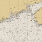 Cape Sable to Cape Hatteras Nautical Chart 1934 - Muir Way - Vintage Map