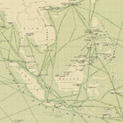 Carte Officielle des Stations Radiotelegraphiques of the Indian Ocean 1925 - Muir Way - Vintage Map