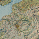 France 1971 Shaded Relief Map - Muir Way - Vintage Relief