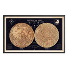 Carte de la Lune (Moon Map) 1969 Shaded Relief Map - Muir Way - Vintage Relief