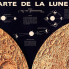 Carte de la Lune (Moon Map) 1969 Shaded Relief Map - Muir Way - Vintage Relief