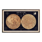 Carte de la Lune (Moon Map) 1969 Shaded Relief Map - Muir Way - Vintage Relief