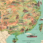 Our Beautiful Motherland China - Muir Way - Vintage Map